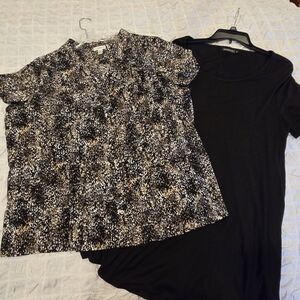 Batch of 2 Women’s Tops – Both Size 2X – Monnuro + Croft & Barrow